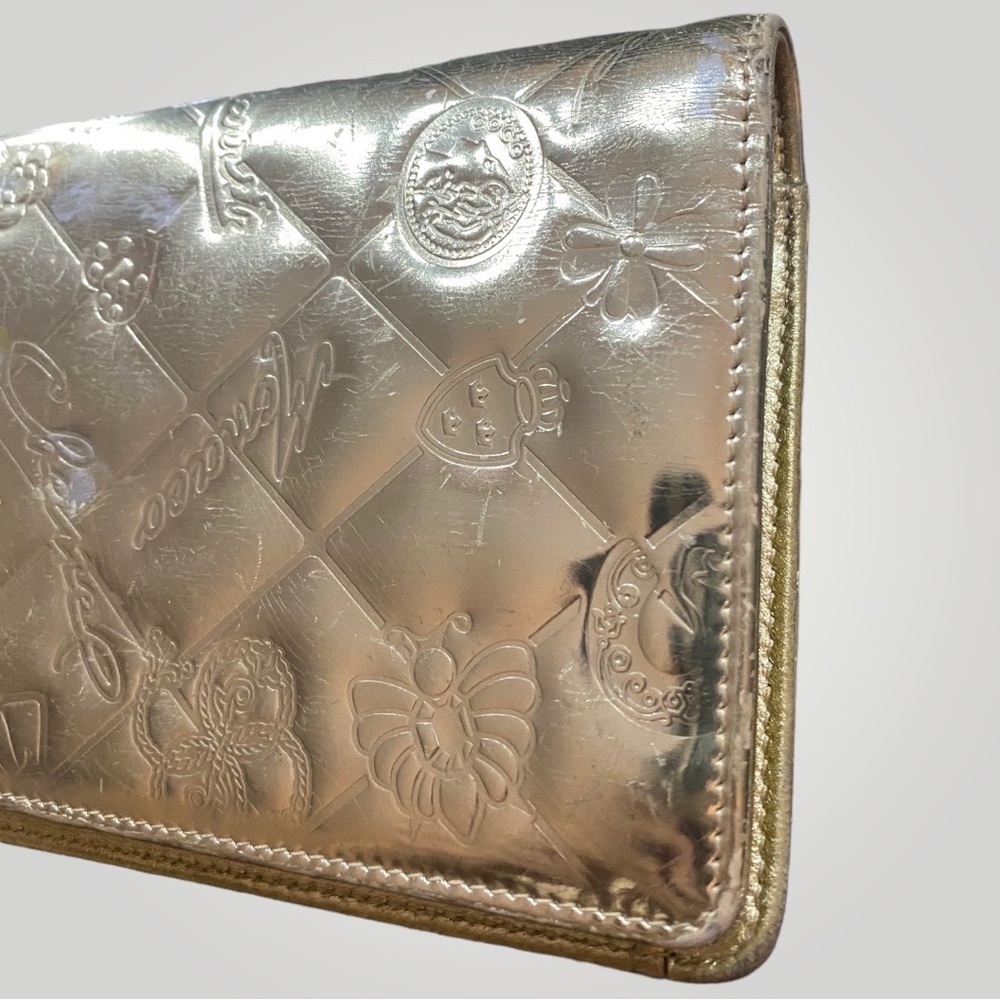Chanel Metallic Gold Icon Series Monogram Long Wallet - Picture 9 of 16